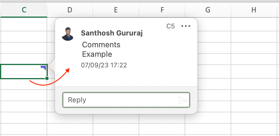 Comments In Excel