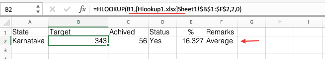 How To Use Hlookup Function in Excel