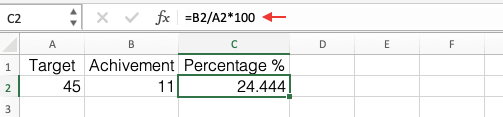 Percentage Result Without Using Symbol