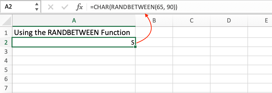How to Generate Random Letters and Words in Excel
