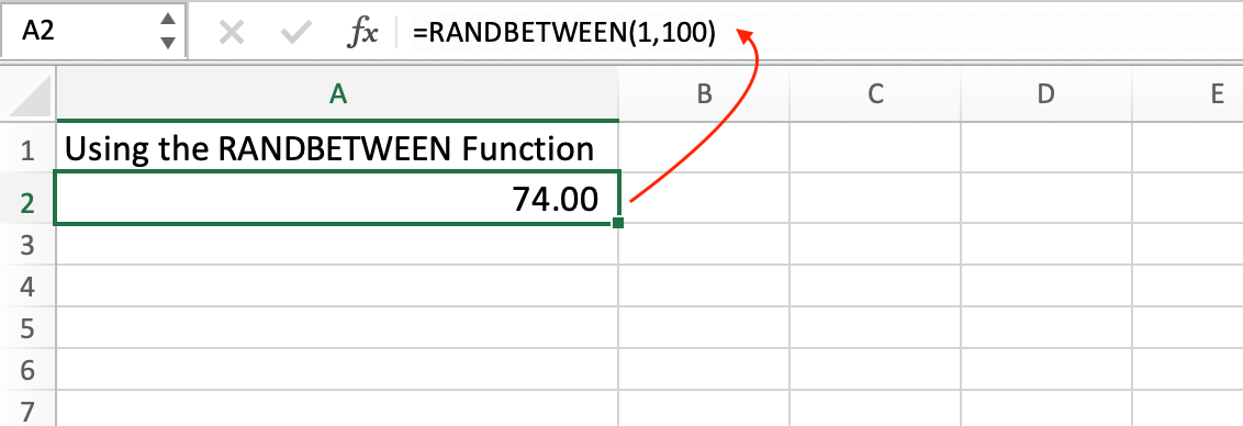 How to Generate Random Numbers Using RANDBETWEEN Function
